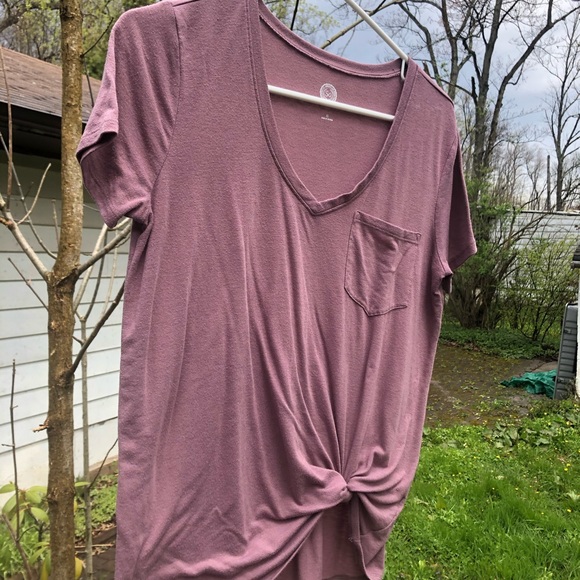 Soft side tie tee - Picture 1 of 3